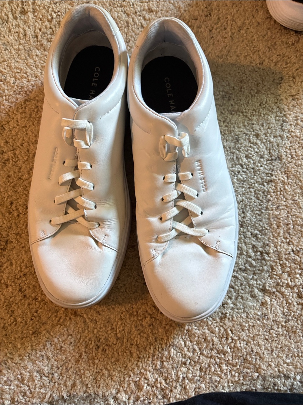 Cole Haan White Low-Top Leather Sneakers